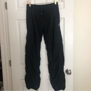 lululemon black lined sweatpants - size 8
